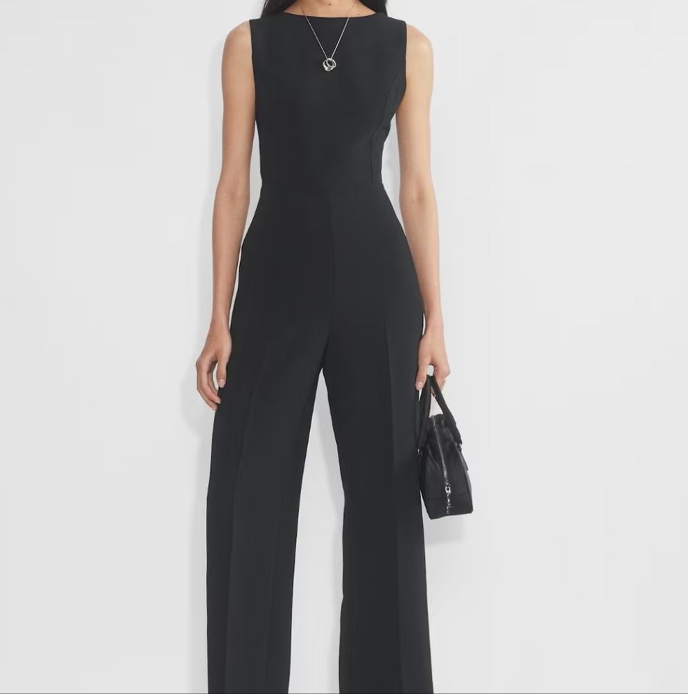 Wilfred Black Sleeveless Jumpsuit